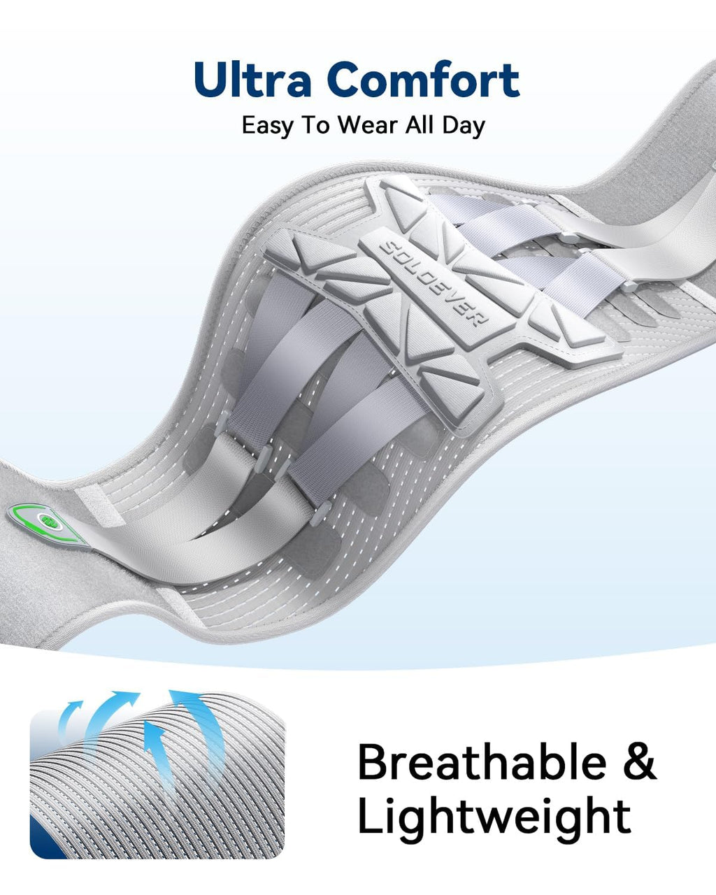 Medical-Grade Breathable Back Brace for Women Lumbar Support for Lower Back Pain

