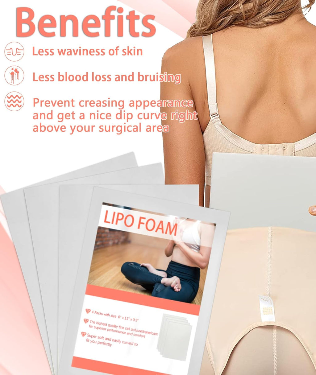 WENSSKKU Lipo Foam Pads Post Surgery Compression Sheets for Liposuction Recovery

