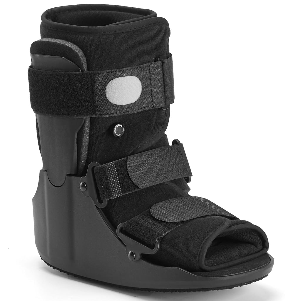 Air Walking Boot for Broken Foot, Adjustable Pneumatic Support, Anti-Slip Sole


