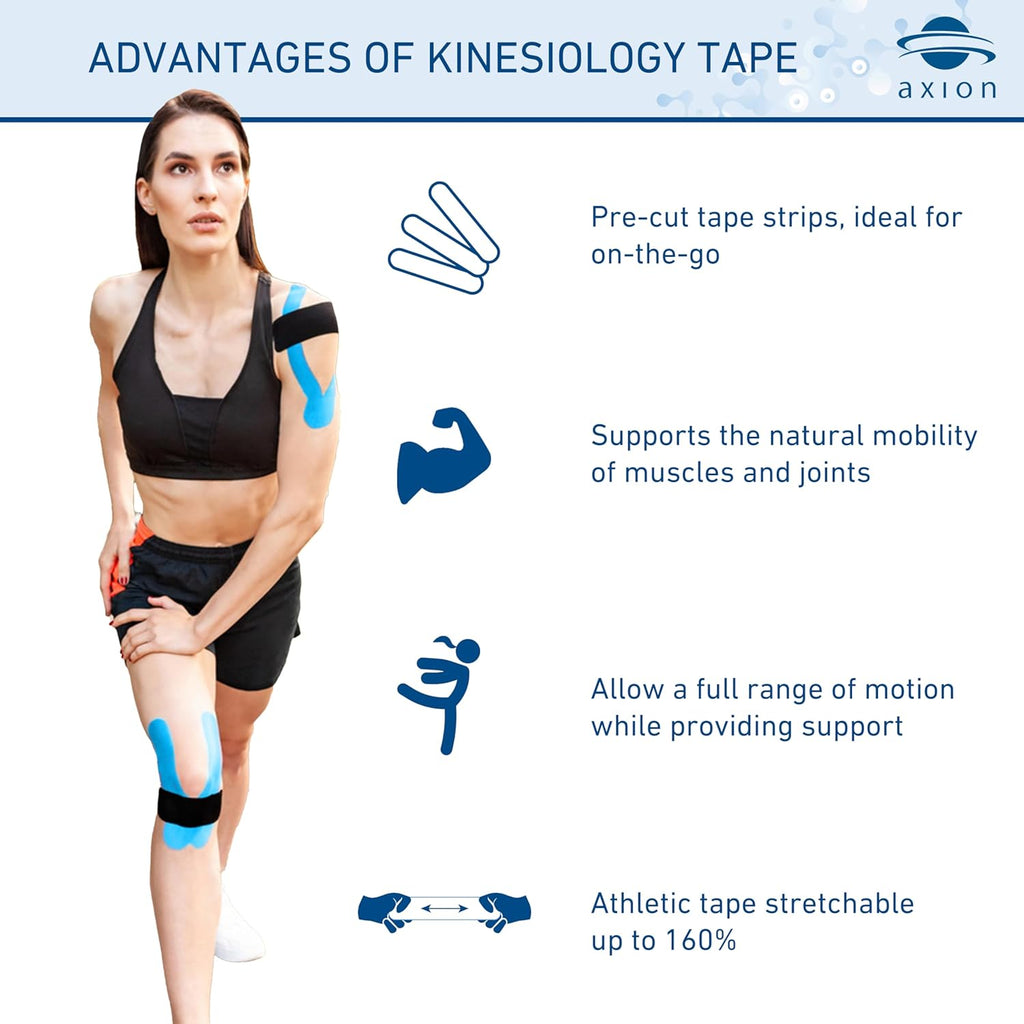 axion Kinesiology Tape cut-to-length multicolored sport tape for muscle support

