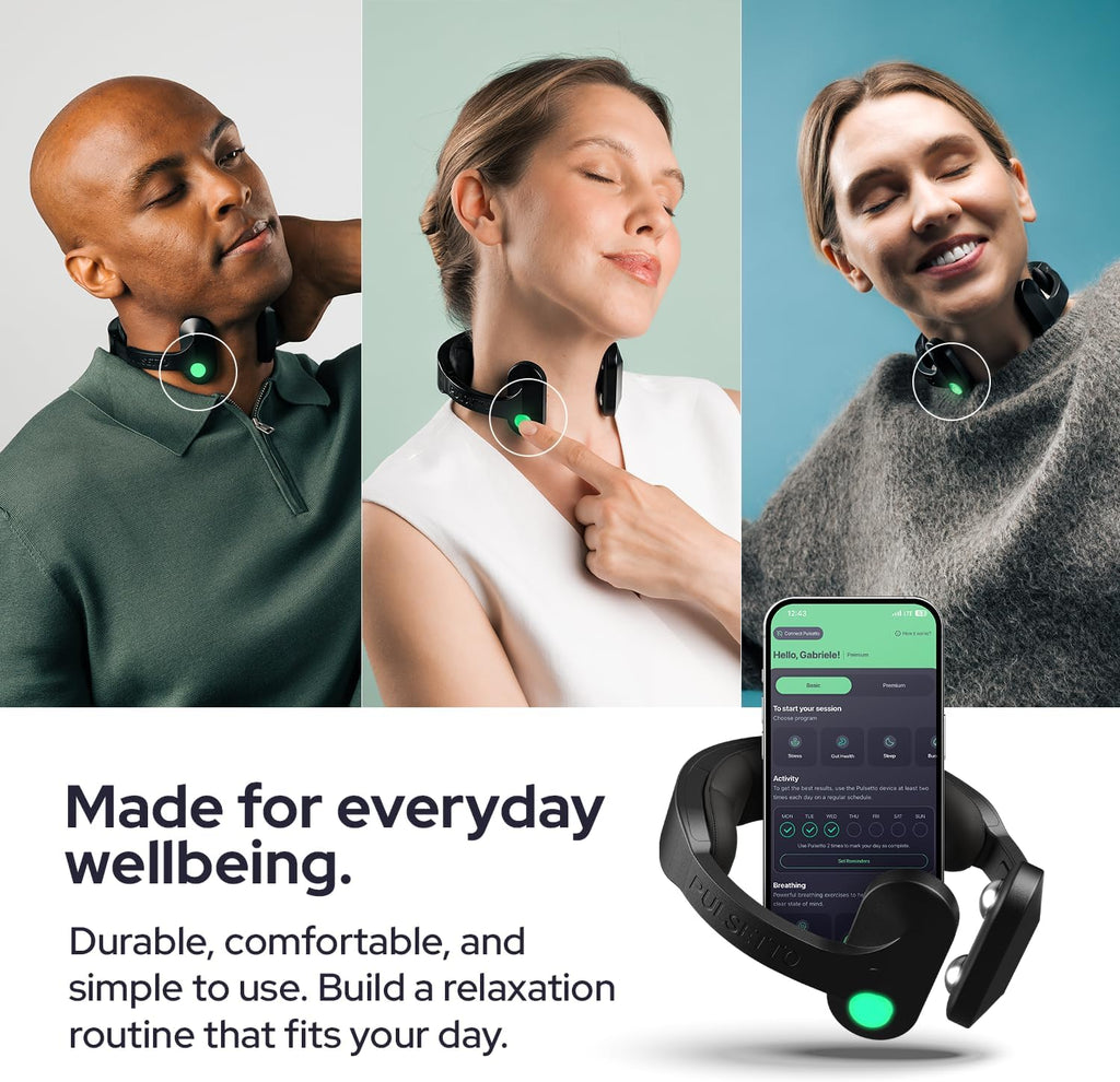 Pulsetto FIT (V2) Wellness Wearable for Relaxation, Sleep & Daily Wellness Support

