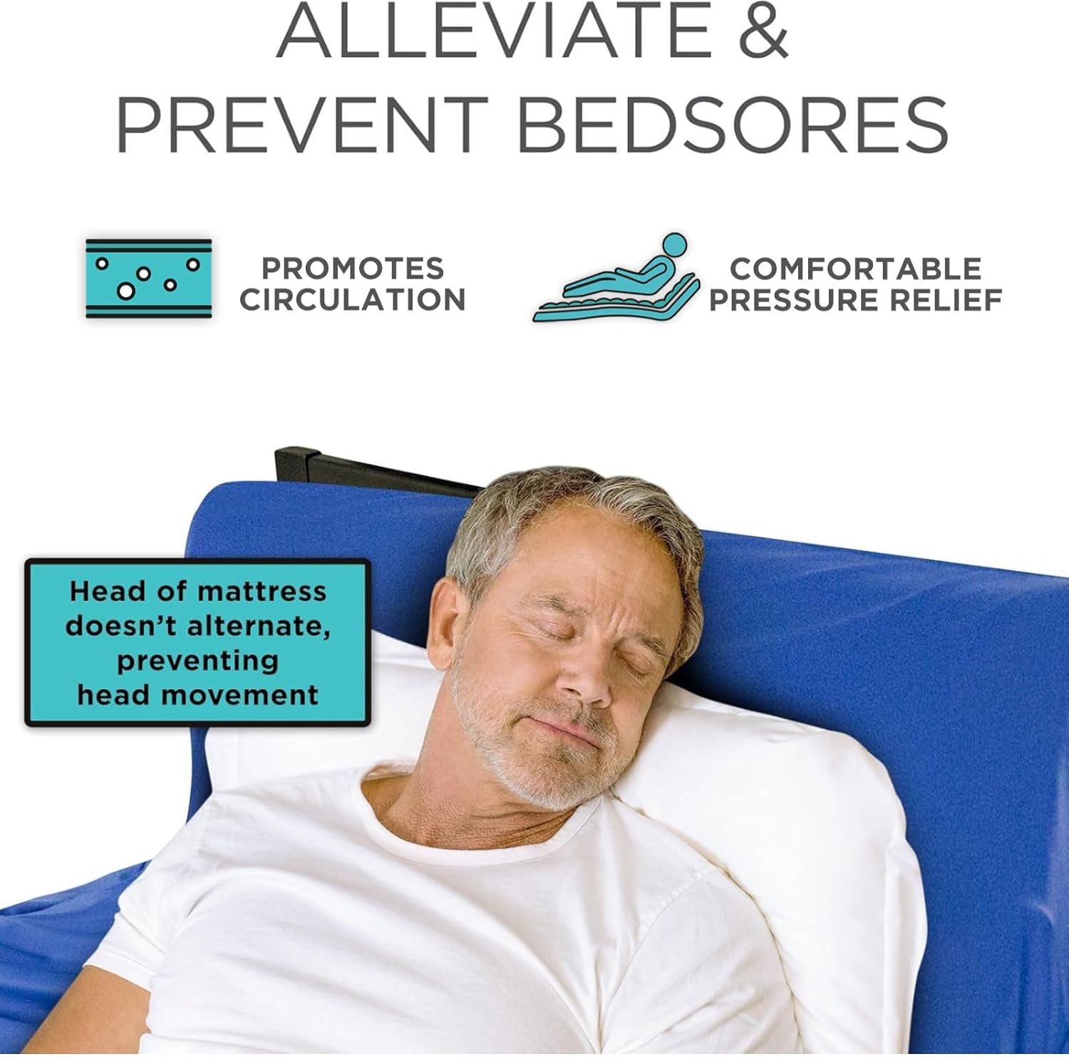 Vive Alternating Pressure Mattress Air Replacement Pump for Hospital Bed Topper

