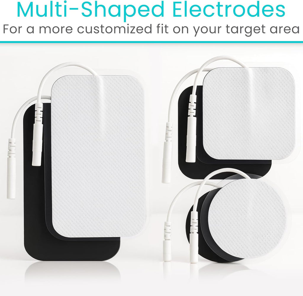 Vive TENS Unit Muscle Stimulator with Self-Sticking Electrode Pads


