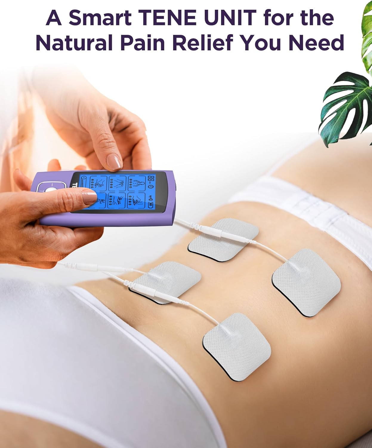 TENKER TENS Unit Muscle Stimulator, 24 Modes Rechargeable Dual Output

