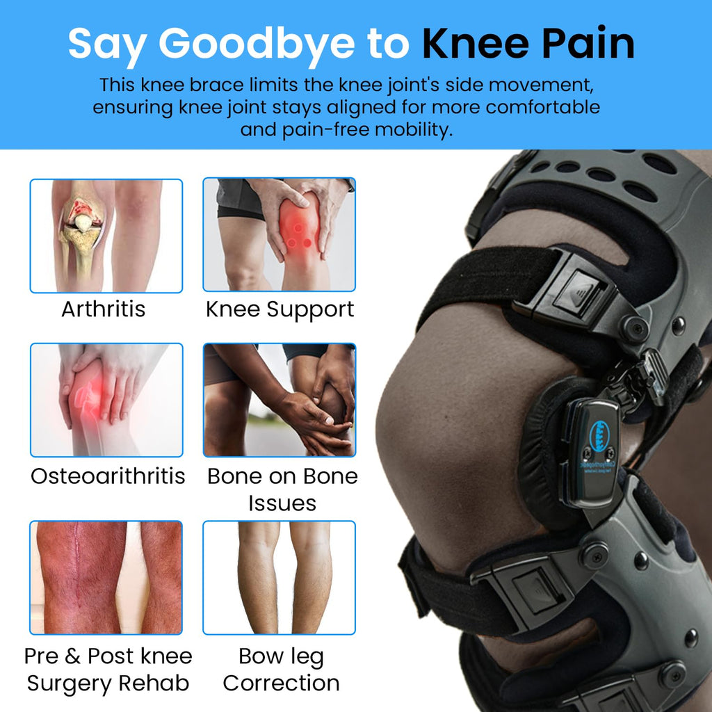 Comfyorthopedic Single-Sided OA Knee Unloader Brace for Men and Women

