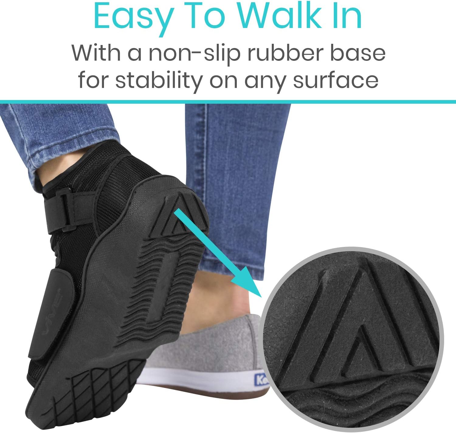 Vive Offloading Post-Op Shoe Forefront Wedge Boot for Broken Toe Recovery

