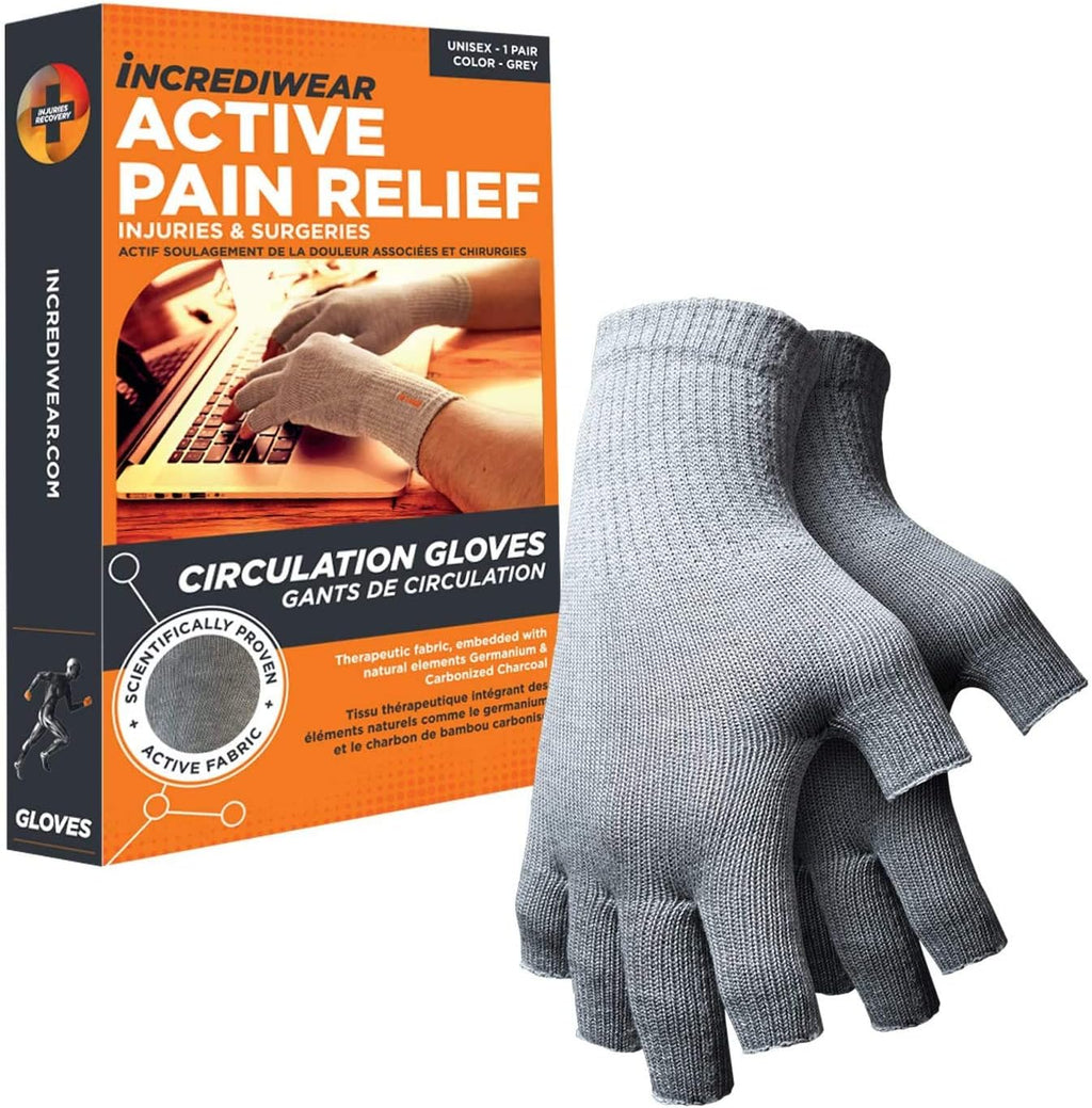 Incrediwear Fingerless Circulation Gloves for Arthritis Support

