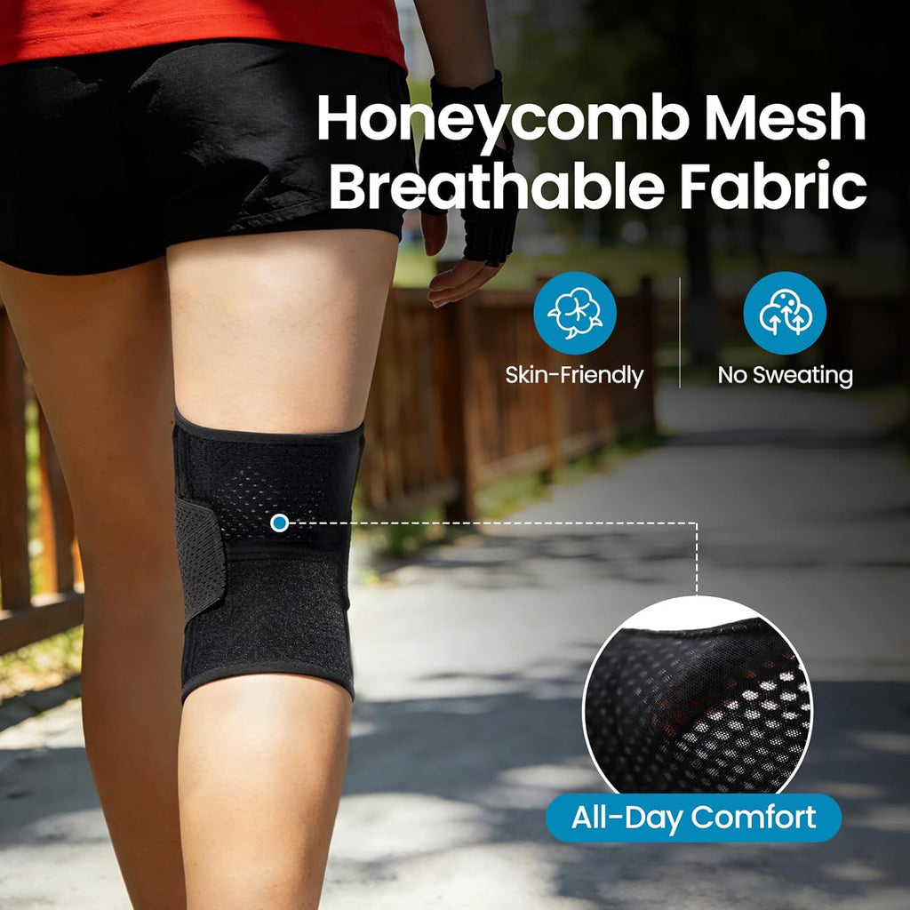 Galvaran Knee Brace with Side Stabilizers for Meniscus, ACL, MCL Support

