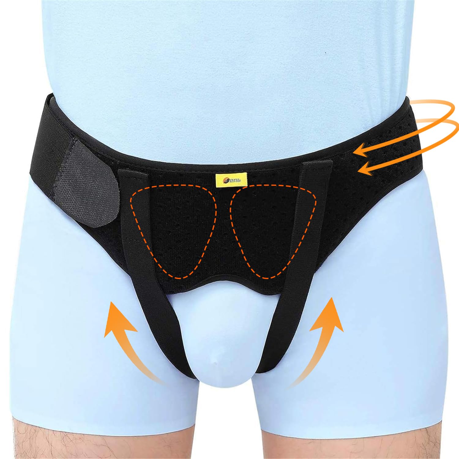 TENB Hernia Belt for Men, Adjustable Inguinal & Sports Hernia Support Truss

