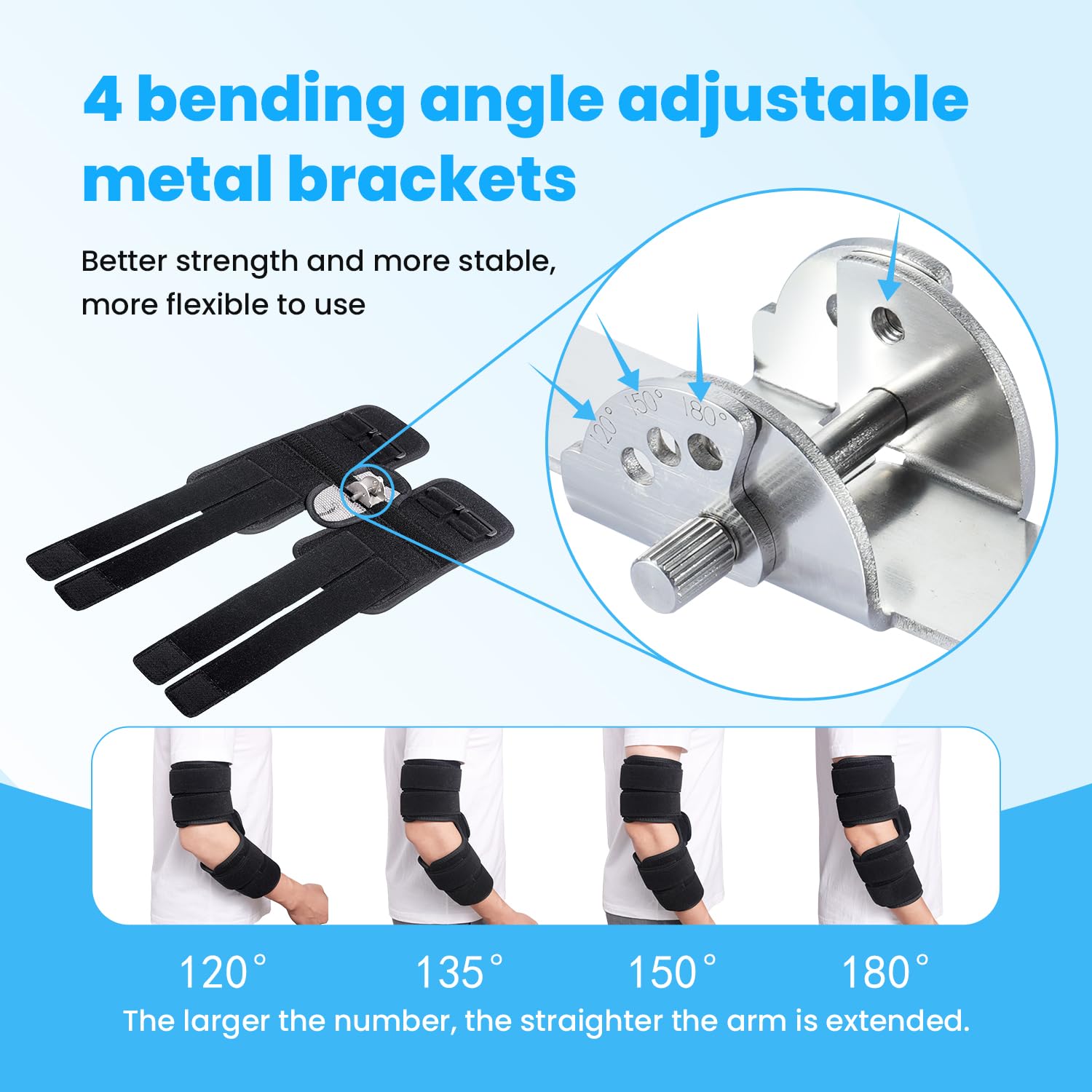 Cubital Tunnel Syndrome Elbow Brace, Ulnar Nerve Splint with 4-Position Adjustments

