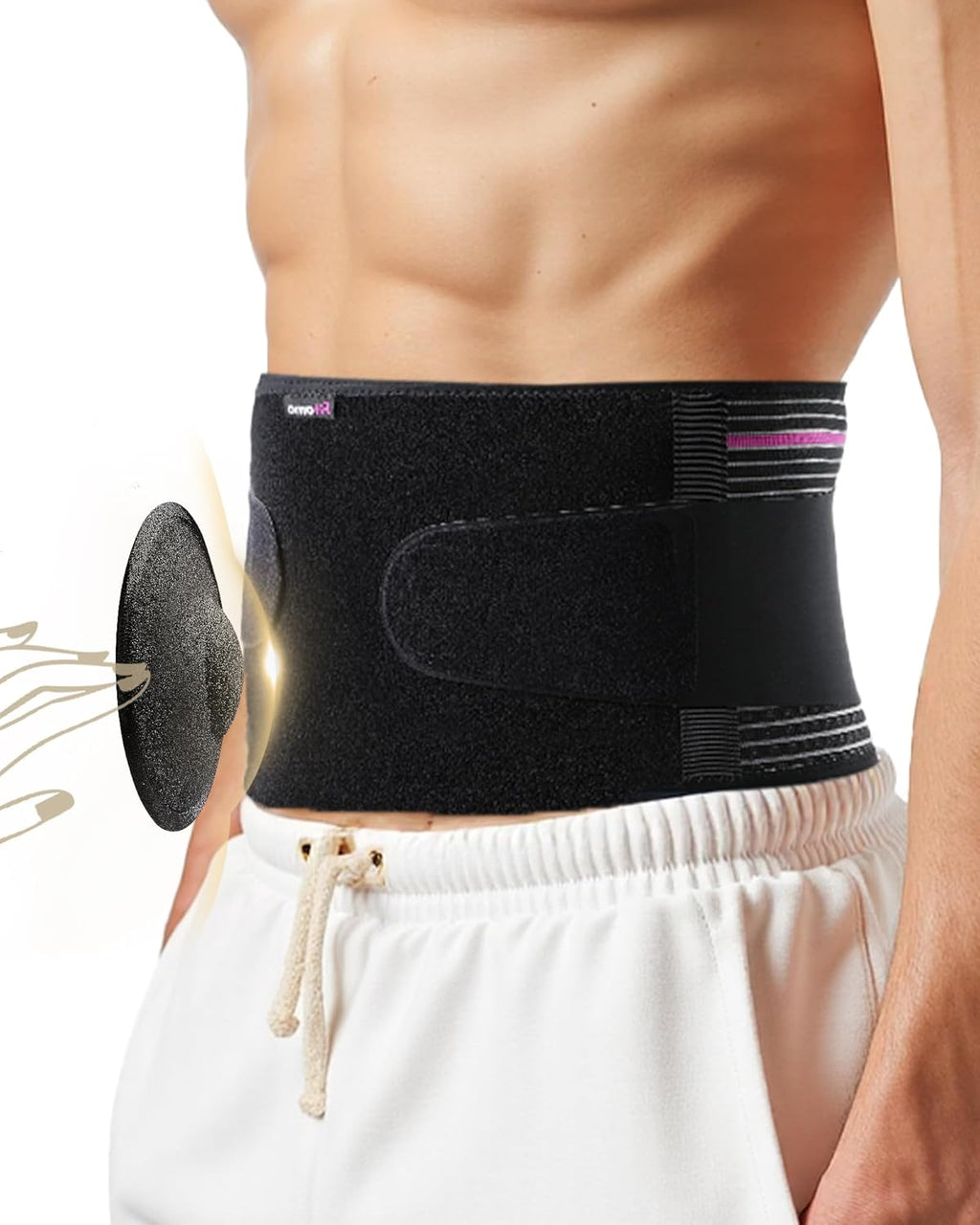 Umbilical Hernia Belt with Pressurized Strap, 3D Support Pad, Adjustable Men/Women

