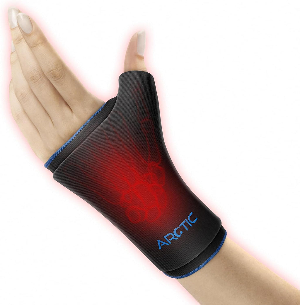 Two-Pack Reusable Thumb & Wrist Ice Pack, Hot Cold Compression for Hand Pain Relief

