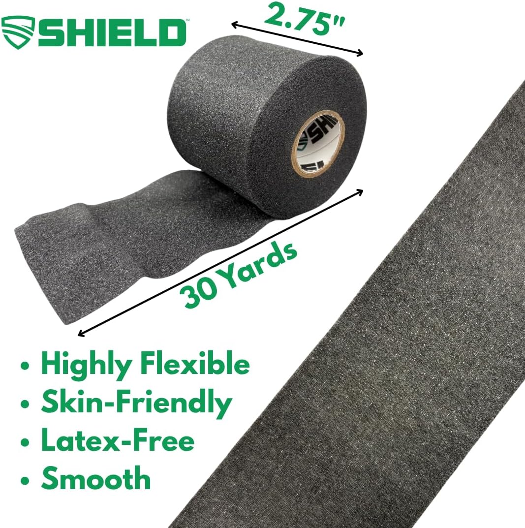 Shield Athletic Underwrap Pre-Wrap Athletic Tape Barrier Wrap, Bulk Case of 48 Rolls

