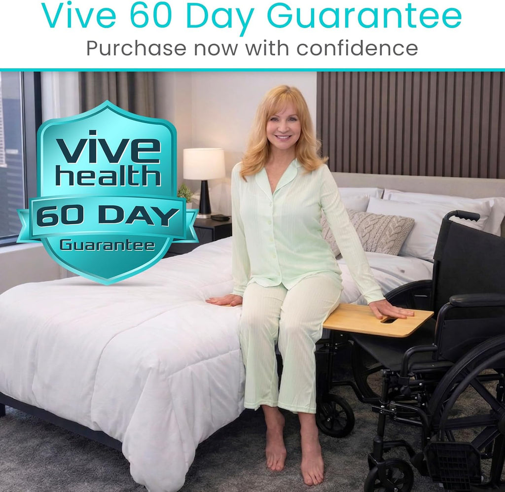 Vive Transfer Board Patient Slide Assist for Wheelchair Bed Toilet Car Bathtub


