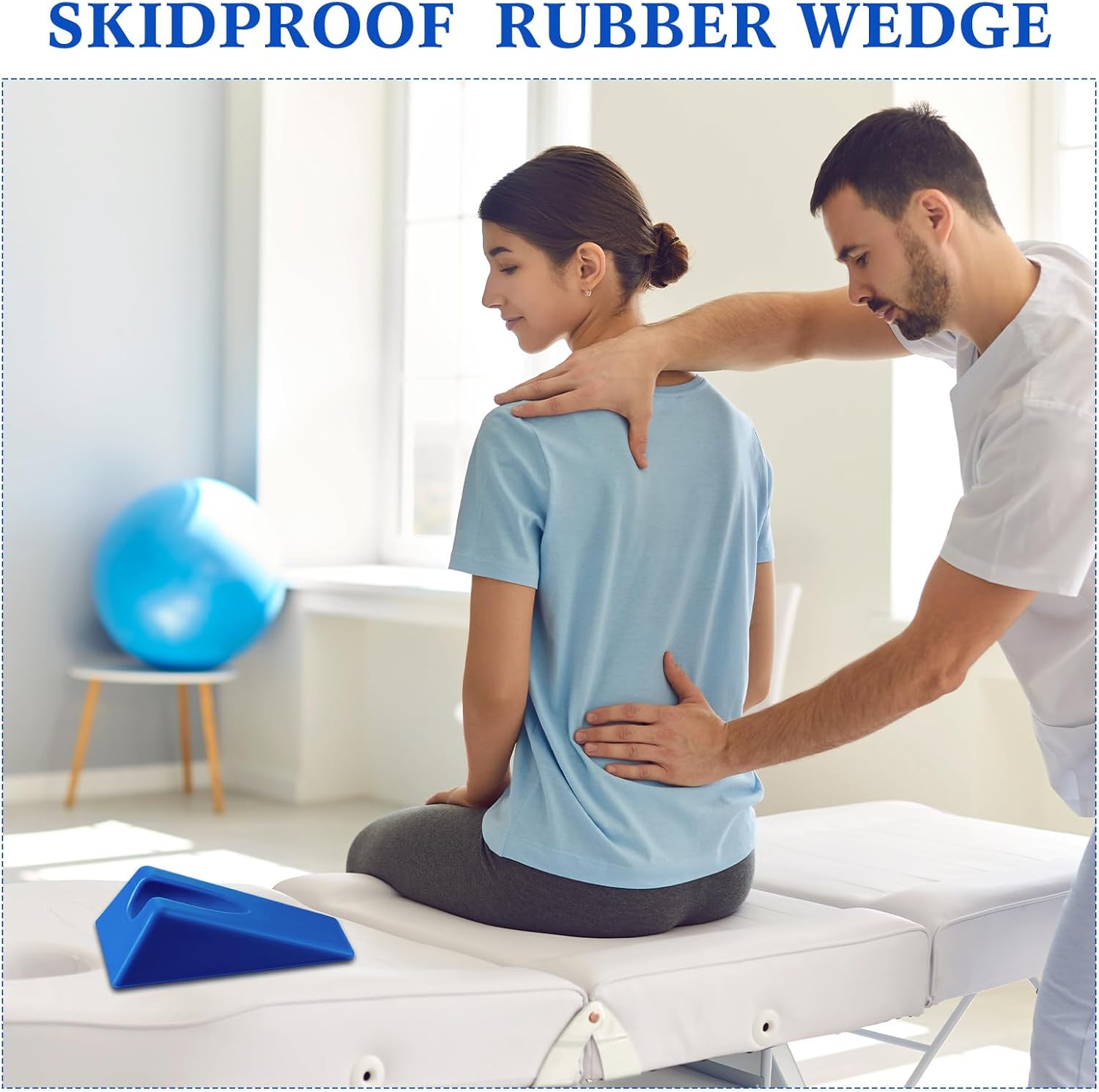 Suzile Triangular Therapy Wedge Pillow Non-Slip Silicone Positioning Cushion

