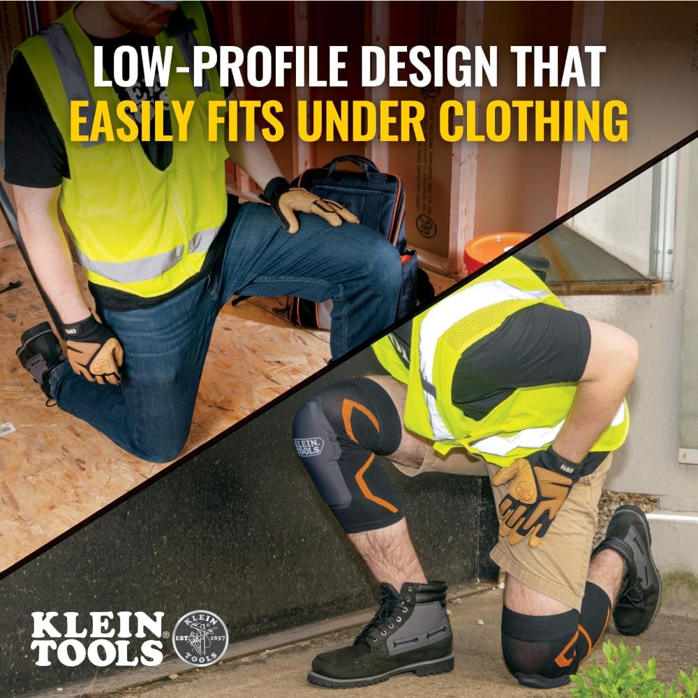 Klein Tools 60623 Compression Knee Pad Sleeve with Neoprene Foam, Knee Support

