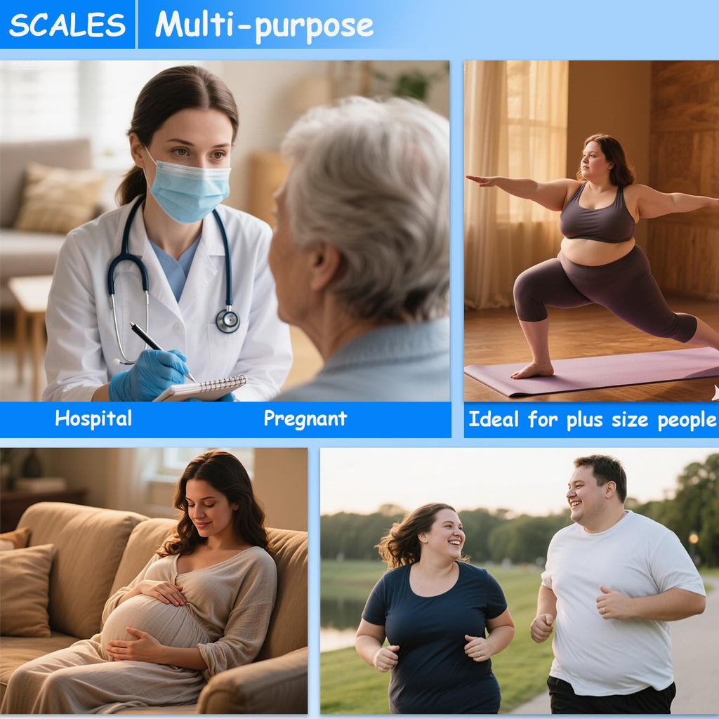 King Mills Extra Wide Heavy Duty Bariatric Body Weight Scale 300kg/660lb

