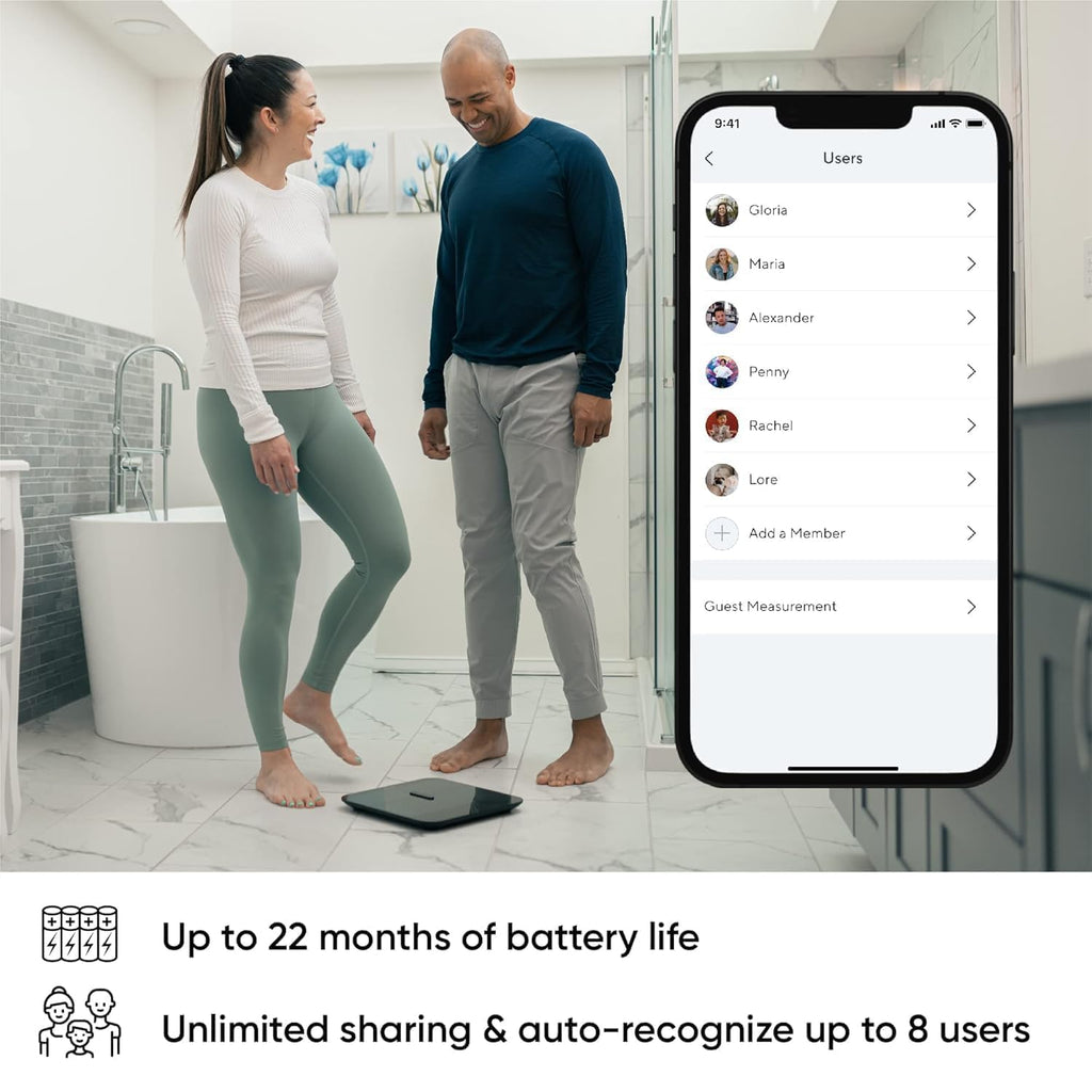 Wyze Smart Scale X Digital Bathroom Scale with Body Composition & Heart Rate

