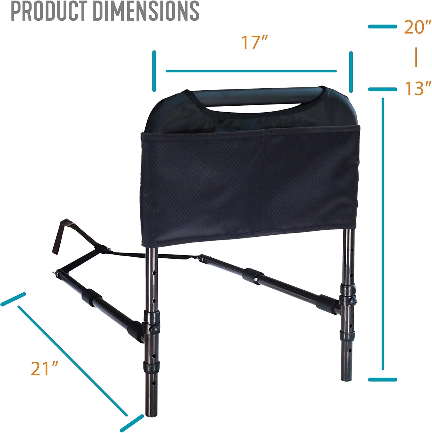 Able Life Bedside Safety Rail, Padded Stand Assist Railing for Seniors


