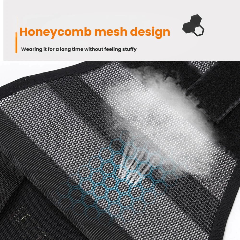 Aisenth Lumbar Back Brace for Sciatica Relief, Adjustable Straps, Breathable Support

