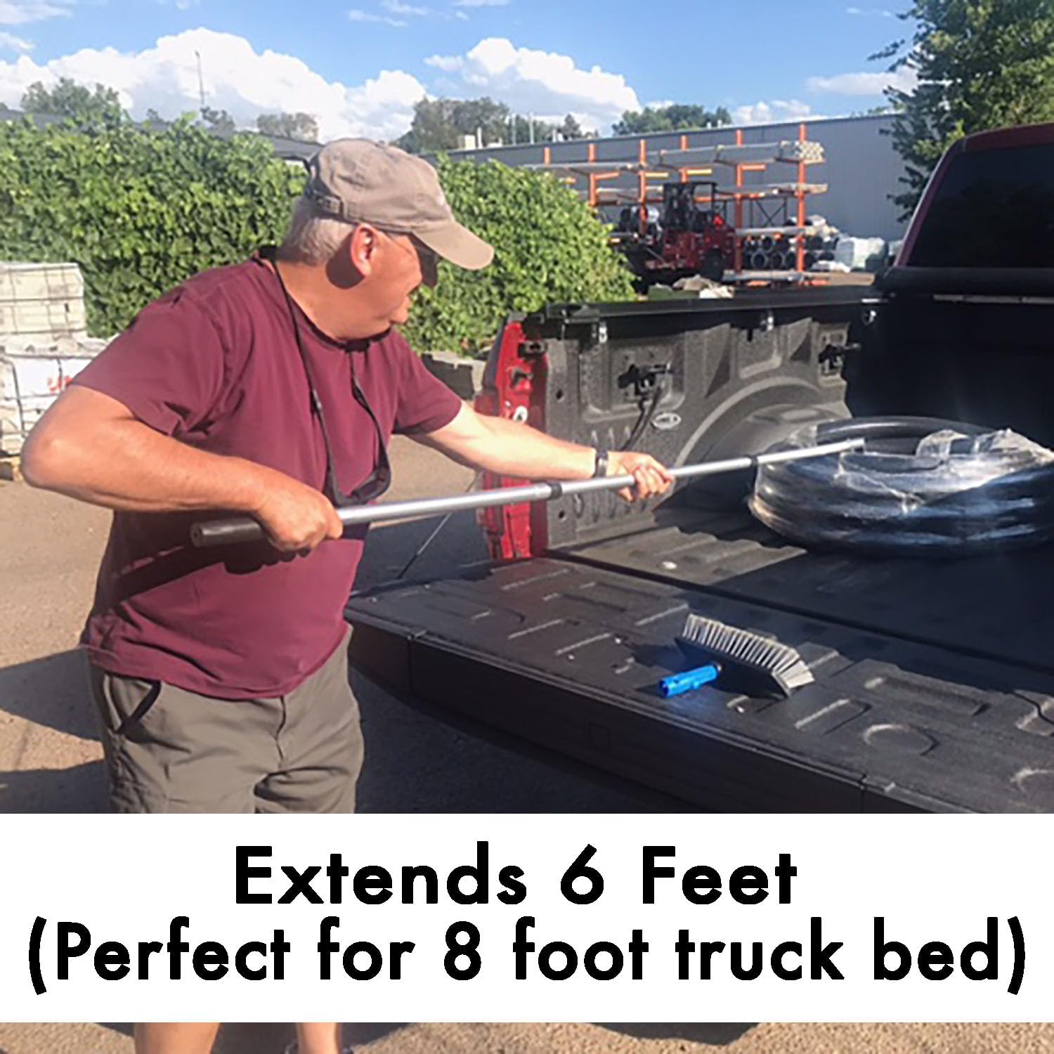 GRAB-IT 6 ft Truck Cargo Retriever Heavy-Duty Grabber Reach Tool, 110 lb Pull

