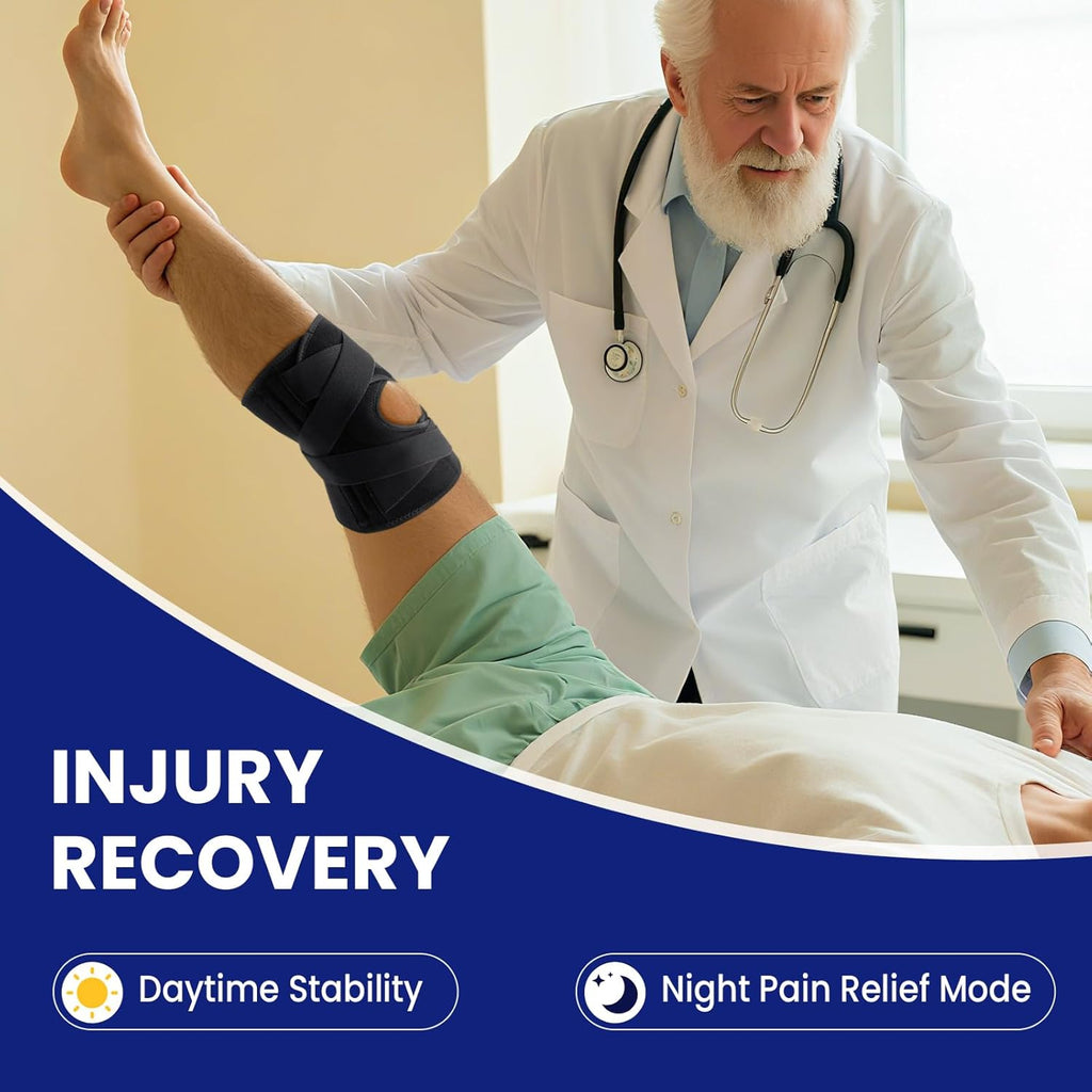 Galvaran Stabilizing Knee Brace for ACL, MCL, Meniscus & Arthritis Pain Relief

