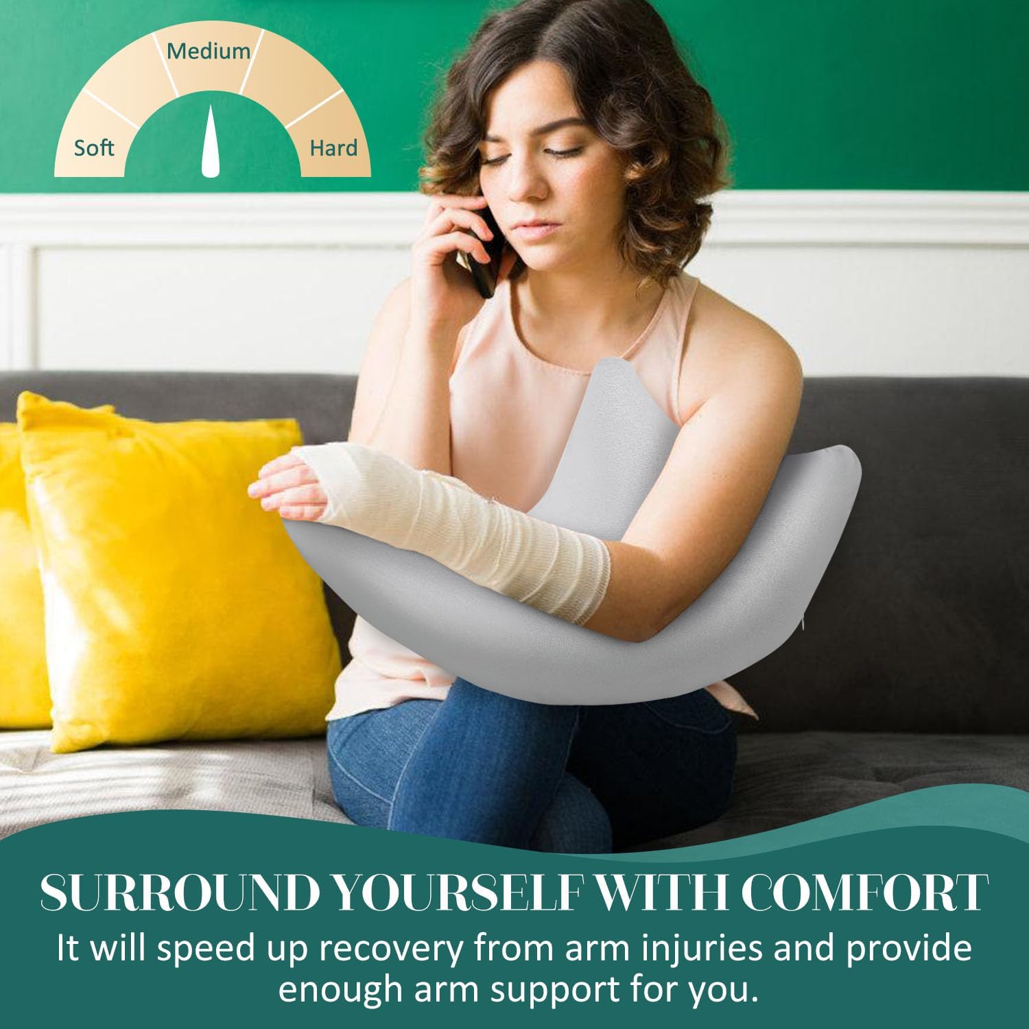 HARBOREST Shoulder Surgery Pillow for Shoulder Pain and Rotator Cuff Support


