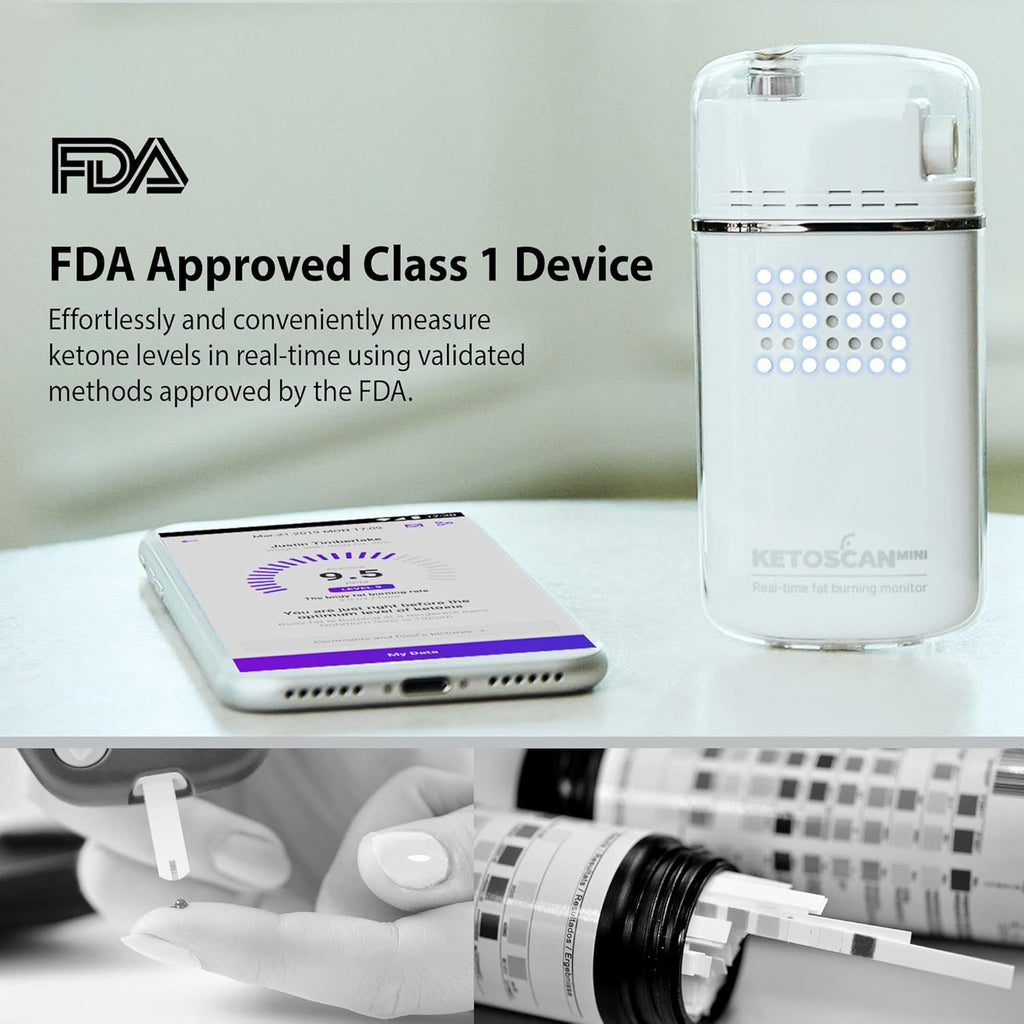 Ketoscan Mini Breath Ketone Meter, Breath Acetone Analyzer for Ketosis and Fitness

