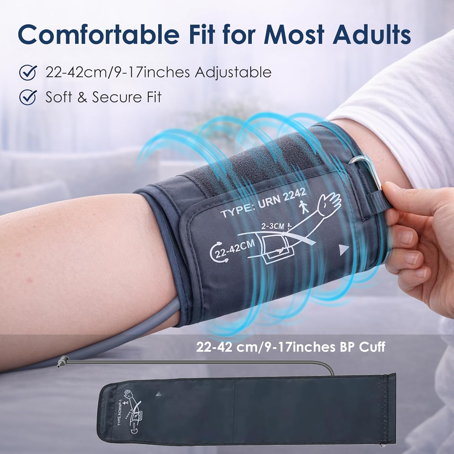 Home Upper Arm Blood Pressure Monitor Automatic Digital BP Machine


