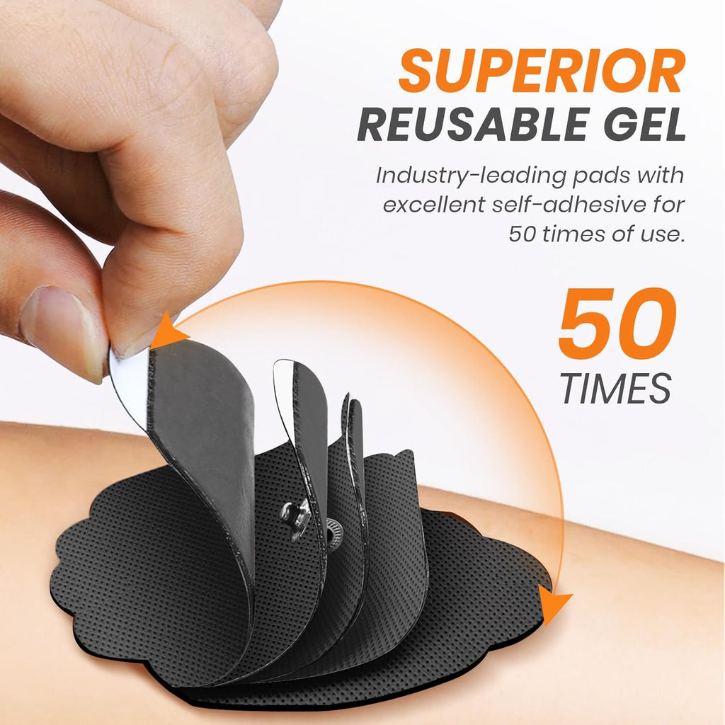 AVCOO 3-in-1 TENS EMS Relax Muscle Stimulator Unit with Rechargeable Pads

