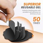 AVCOO 3-in-1 TENS EMS Relax Muscle Stimulator Unit with Rechargeable Pads

