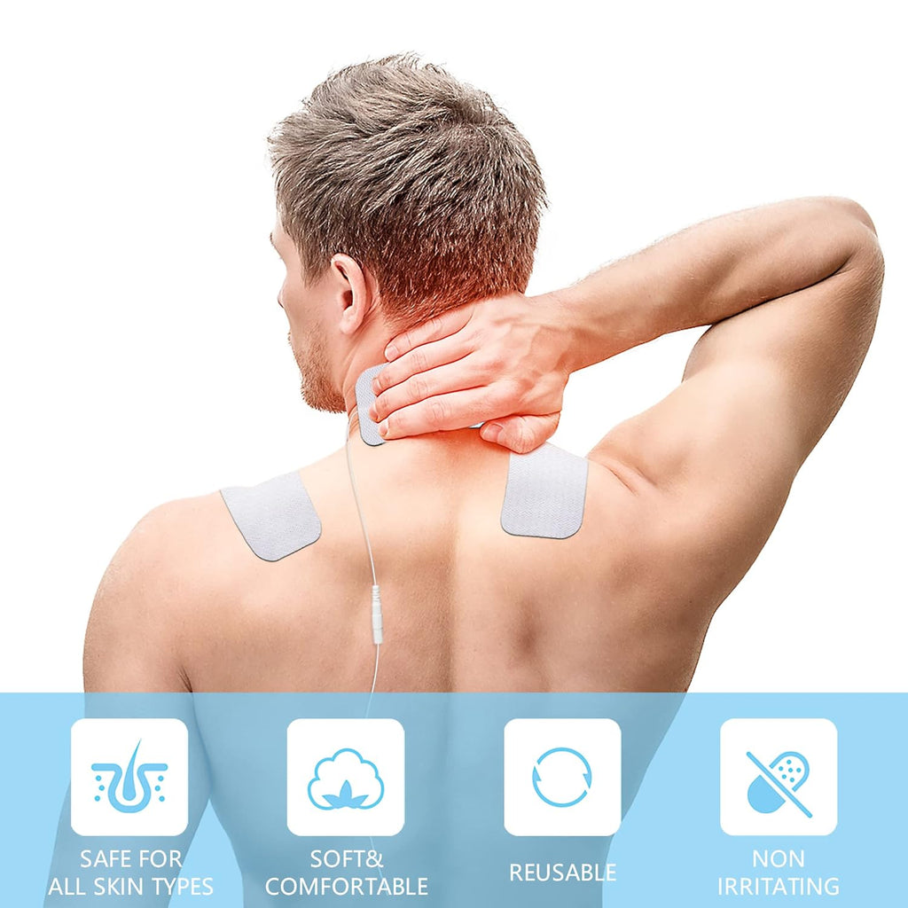 TENS Unit Replacement Electrode Pads, Reusable Latex-Free Self-Stick 24 Pack

