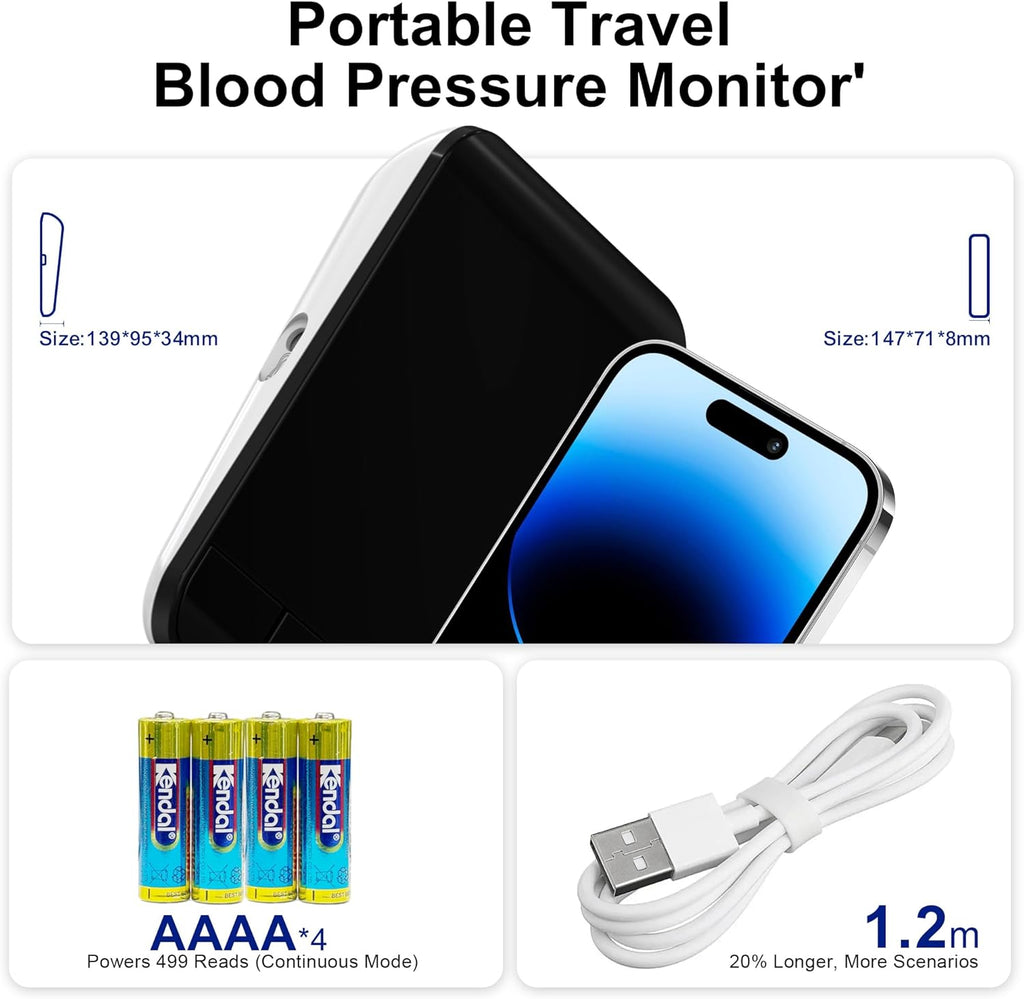 SDUNW Automatic Upper Arm Blood Pressure Monitor for Home Use with Dual-Size Cuffs

