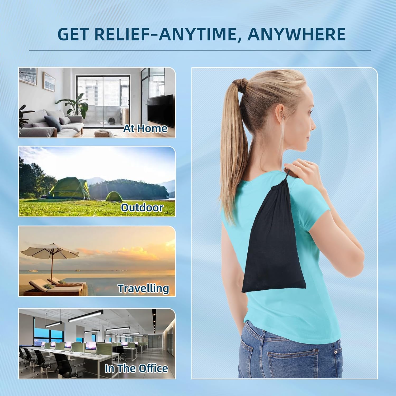 Cervical Neck Traction Device Over-the-Door Portable Neck Stretcher for Neck Pain Relief

