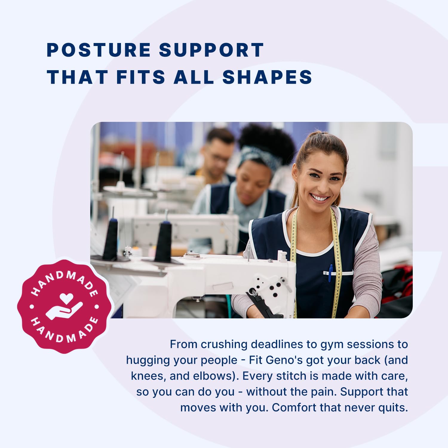 Fit Geno Posture Corrector Back Brace with Adjustable Shoulder Straightener Support

