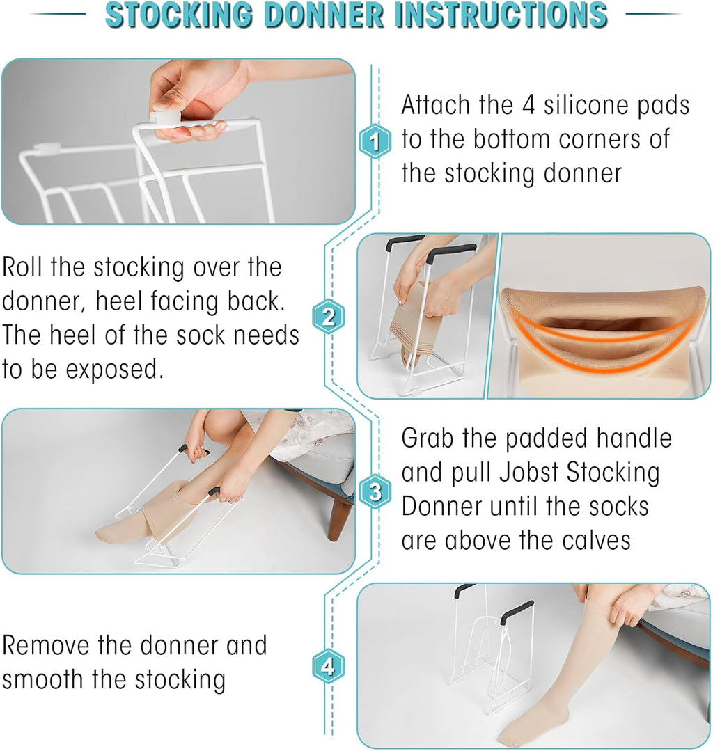 Zipcase Stocking Donner Sock Aid for Compression Stockings, under 18 in

