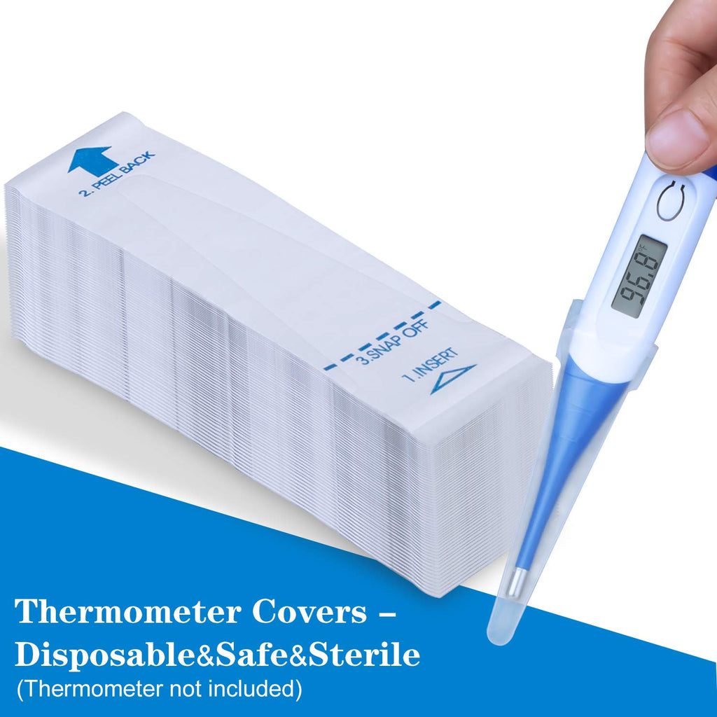 Hestiasko 100 Disposable Thermometer Probe Covers for Digital Oral Thermometers

