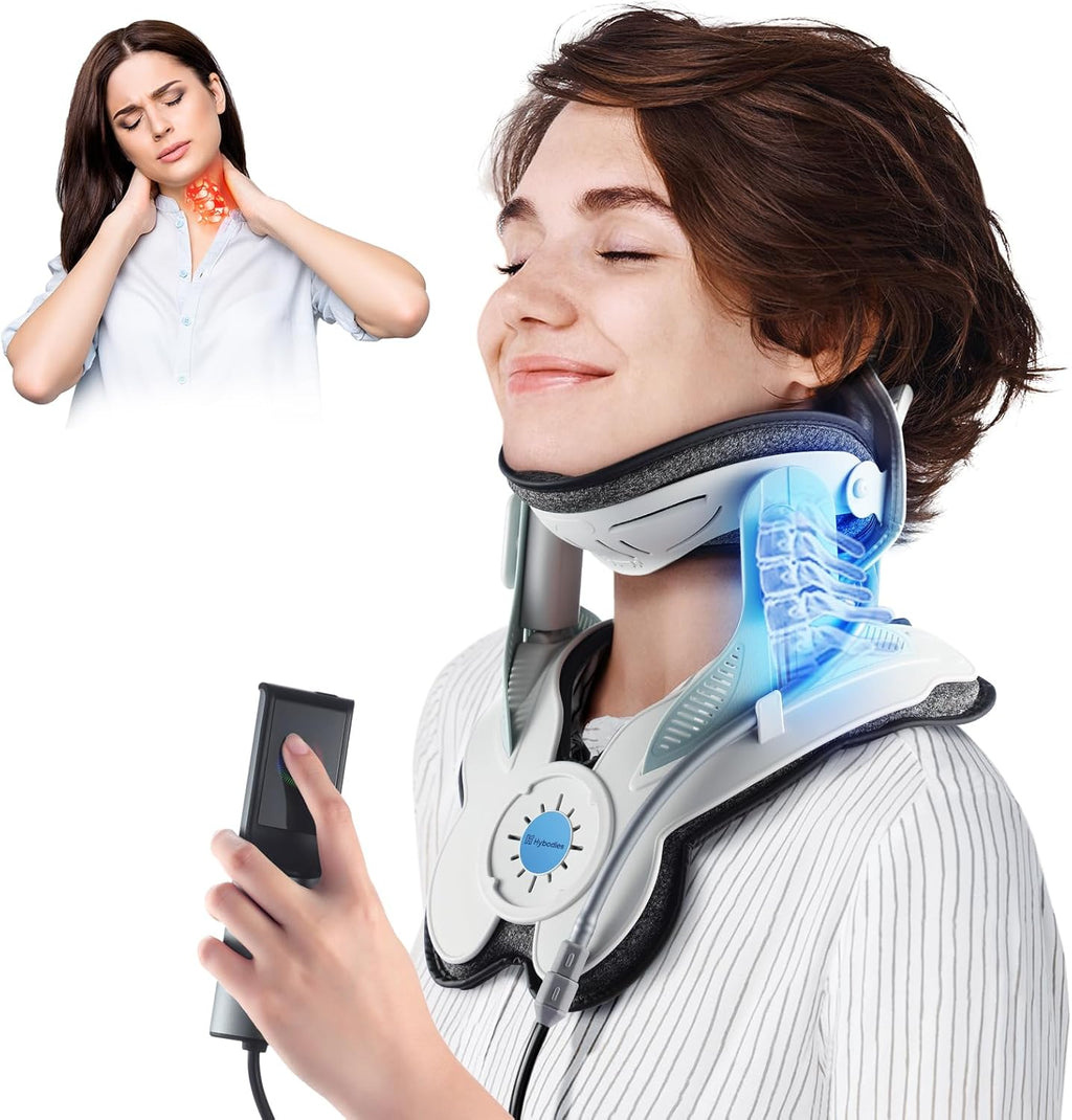 Cervical Neck Traction Device with Electric Air Pump and Airbag for Neck Pain Relief

