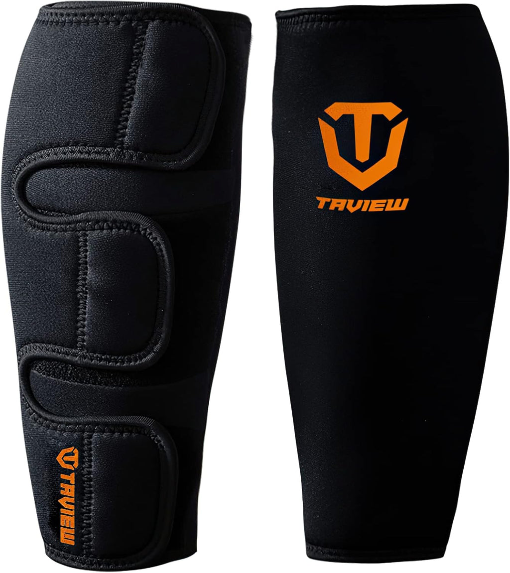 TAVIEW Weightlifting Shin Guards Neoprene Deadlift Calf Support 5mm

