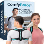 ComfyBrace Posture Corrector Back Brace for Men and Women, Adjustable Straightener

