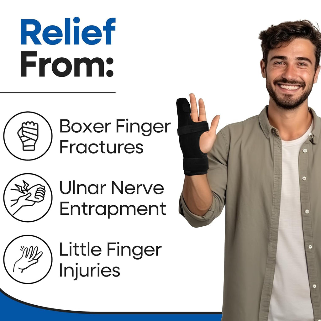 Armstrong America Metacarpal Finger Splint Hand Brace for Pinky and Ring Fingers

