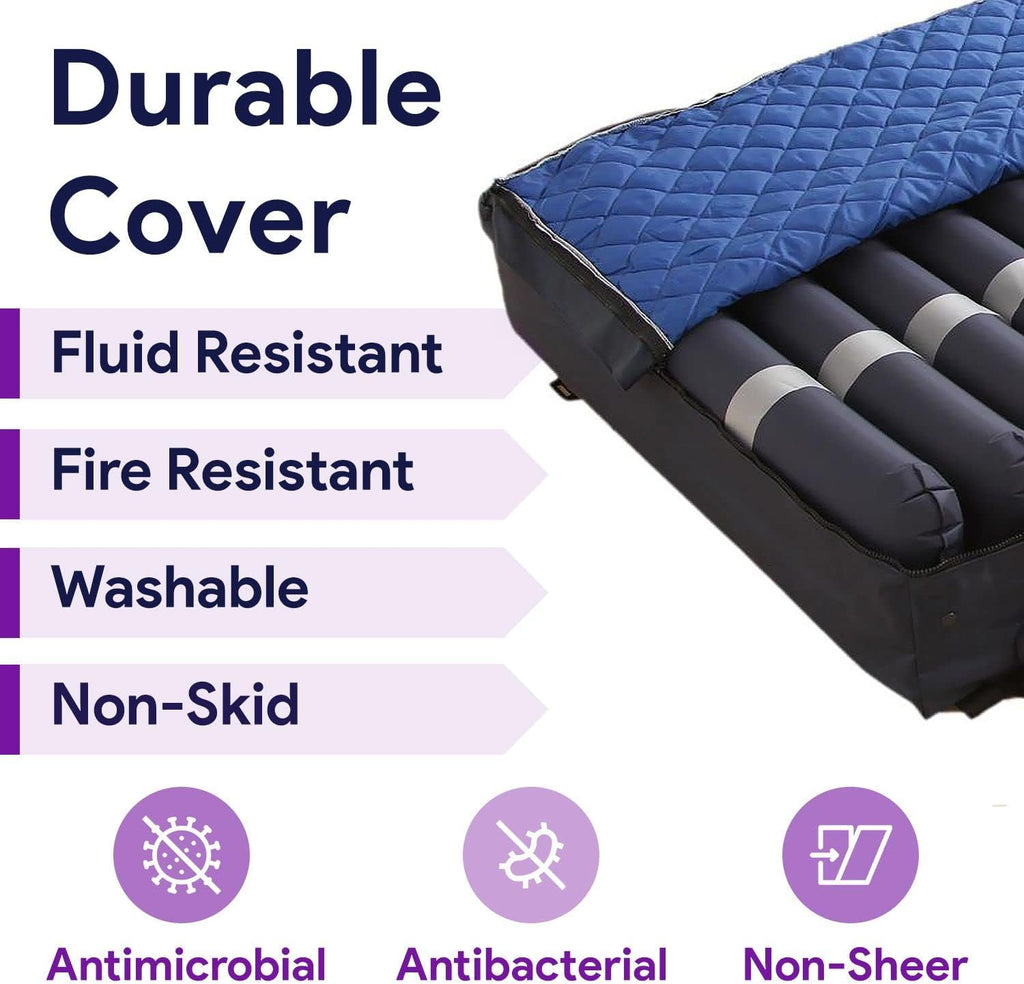 ProHeal Low Air Loss Alternating Pressure Mattress with Digital Alarm for Bed Sores

