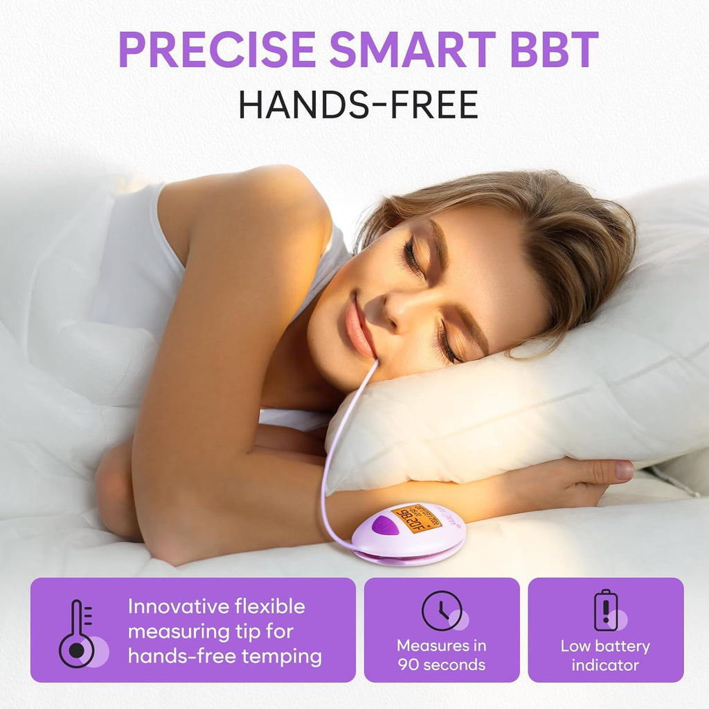 Premom Smart Basal Body Thermometer for Ovulation, Long-Tip Digital BBT EBT-380

