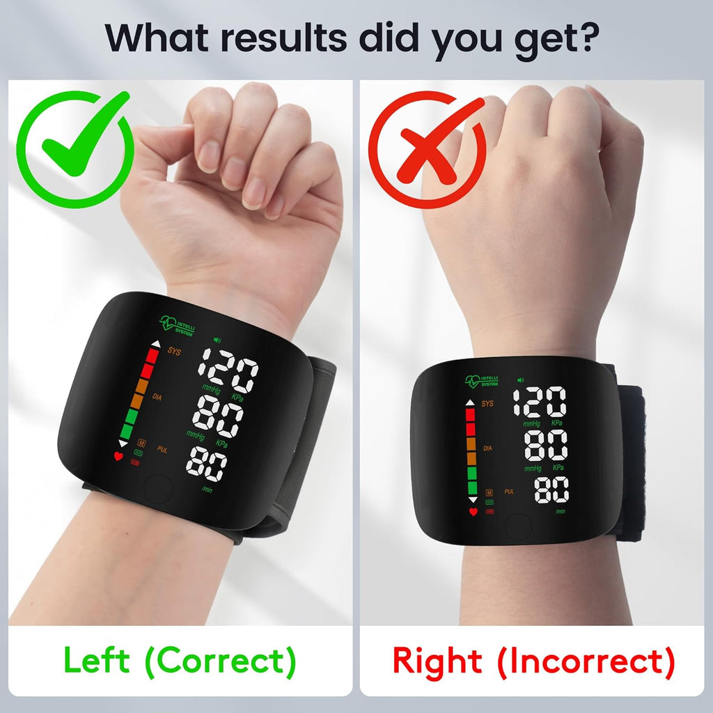 Double Love Wrist Blood Pressure Monitor with Touch Screen LED Display, Carry Case

