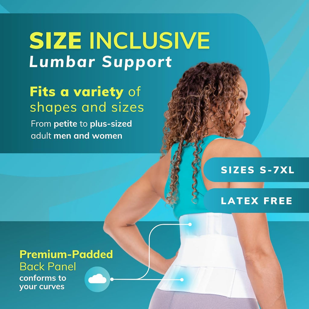 BraceAbility Low Back Compression Brace Wraparound Lumbar Support Belt


