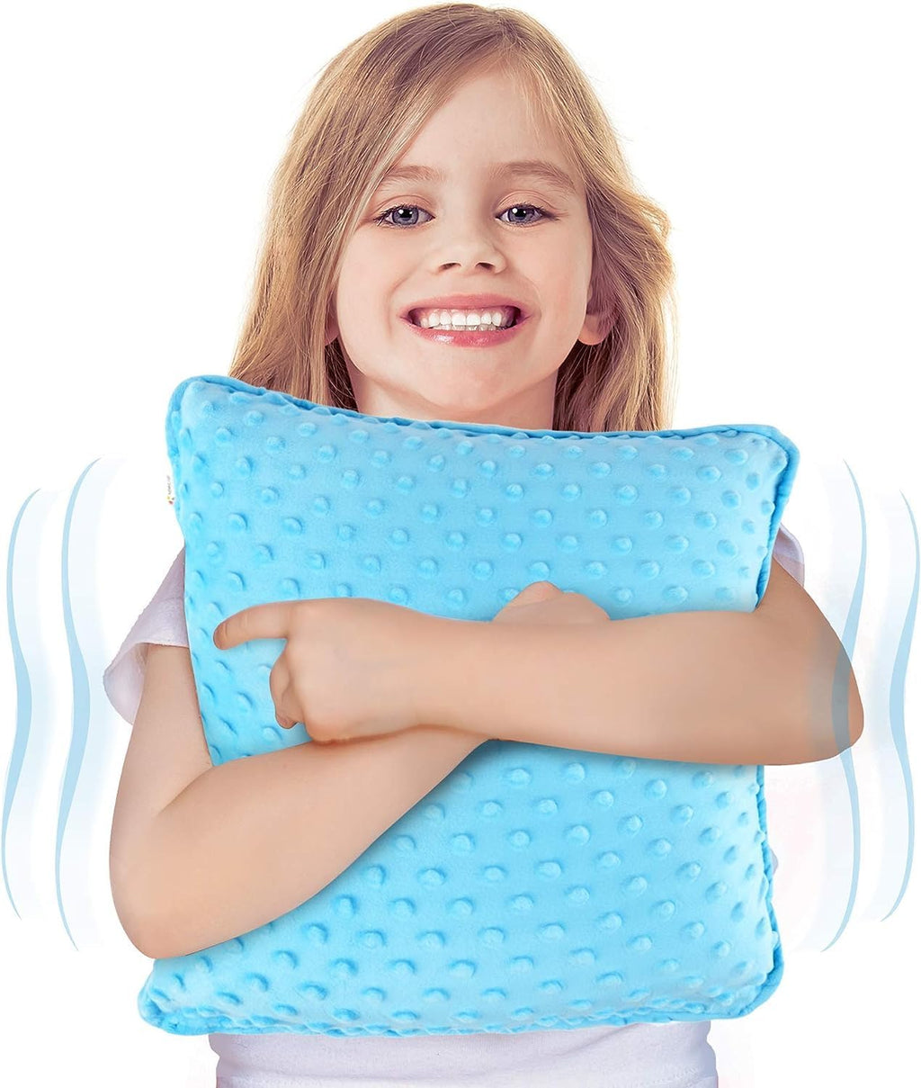 Special Supplies Vibrating Sensory Pressure Pillow for Kids & Adults, Plush 12" with Audio

