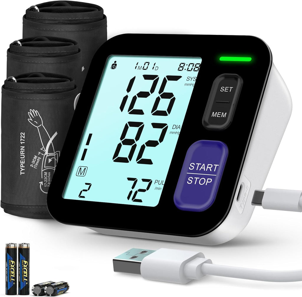 AQESO Upper Arm Blood Pressure Monitor, Automatic Digital BP Machine

