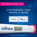 Clearblue Early Pregnancy Test Kit with Digital Results and hCG Tests, At-Home

