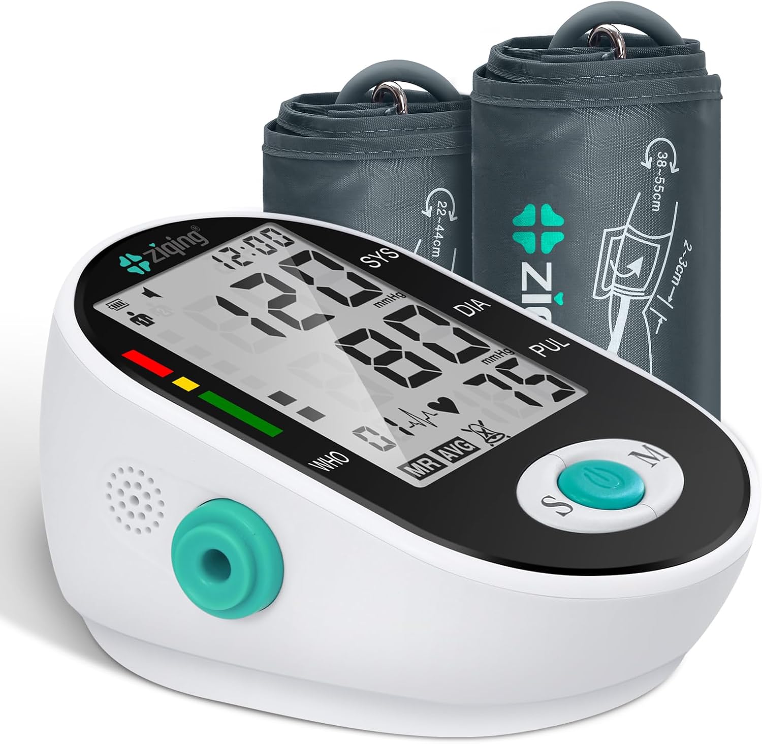 Blood Pressure Monitor, Upper Arm BP Monitor with 2 Cuffs, Type-C

