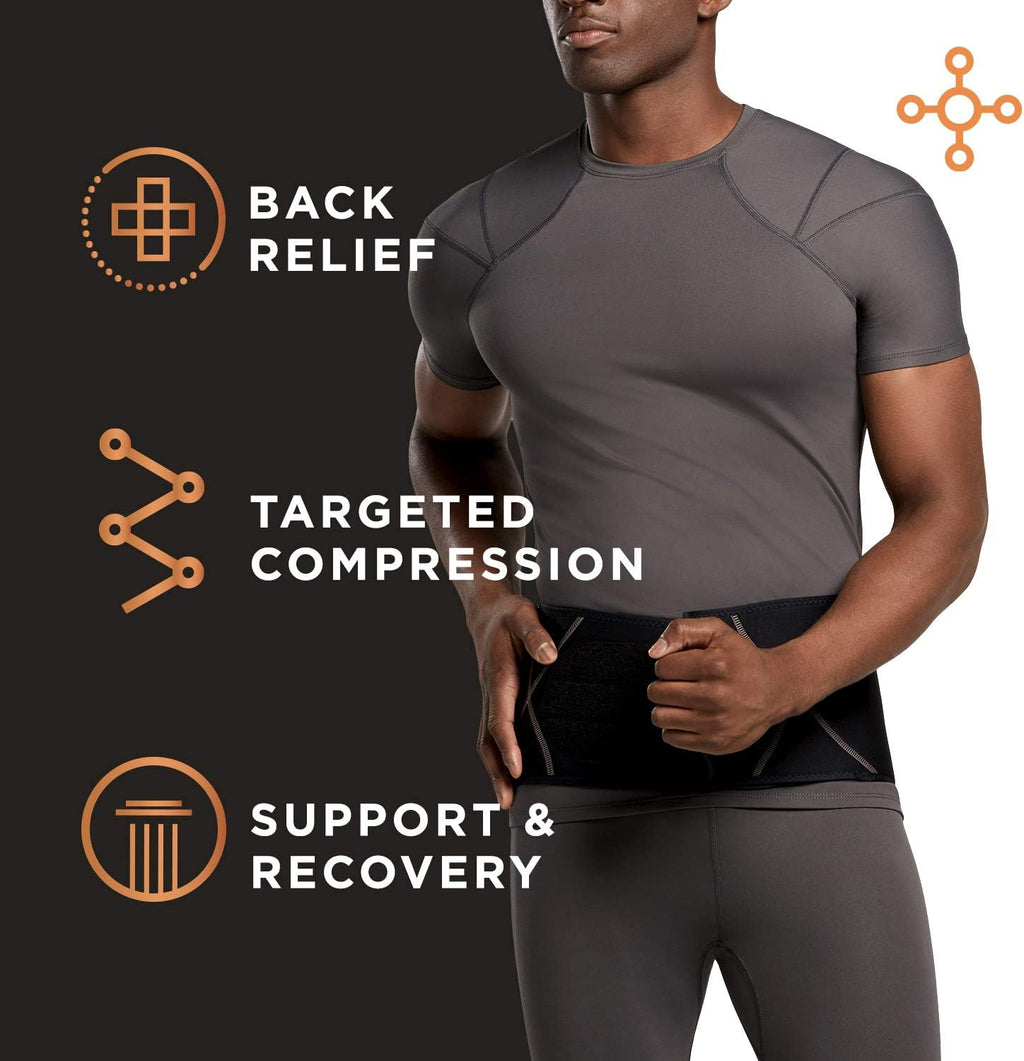 Tommie Copper Back Brace and Posture Corrector for Men Sweat-Wicking Compression

